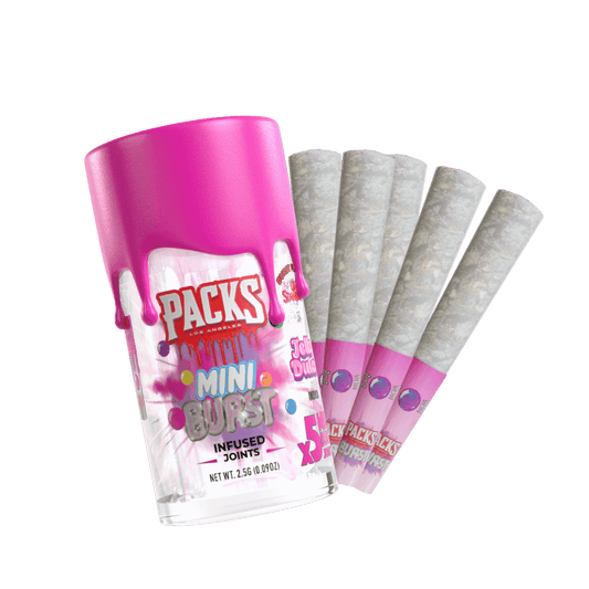 PACKS MINI BURST PREROLLS 2.5G (SALE BUY 3 GET 1 FREE)